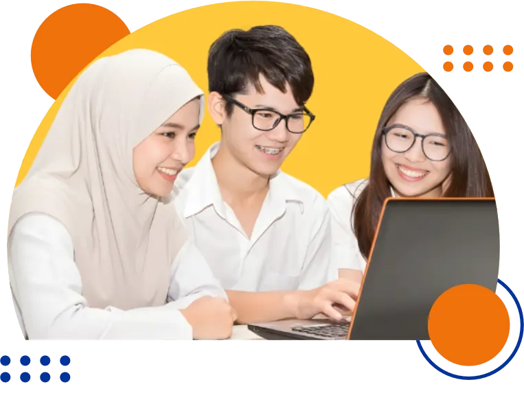 Siswa belajar bersama tutor di LPS Education